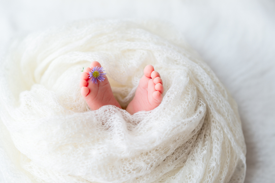 ニューボーンフォトのおうちスタジオ撮影の写真02