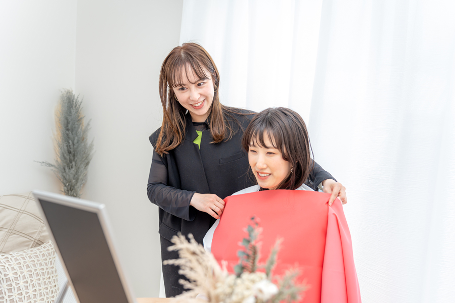 プロフィール撮影プランのおうちスタジオの写真02